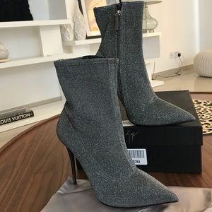 Giuseppe Zanotti boots 40 NEW YEAR? Stretch glitter lurex sock boots party